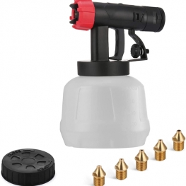 YATTICH Paint Sprayer Accessories for YT-191, including 1000ml Container, Front Body (Black), 5 Copper Nozzles, Nozzle Cleaning Needle, Cleaning Brush, Pot Lid, Spanner