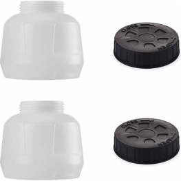 YATTICH Paint Sprayer 2 Pack Containers, 1000ml with Lid, Applicable to All YATTICH Paint Sprayer Models (YT-191, YT-201, YT-201-A)